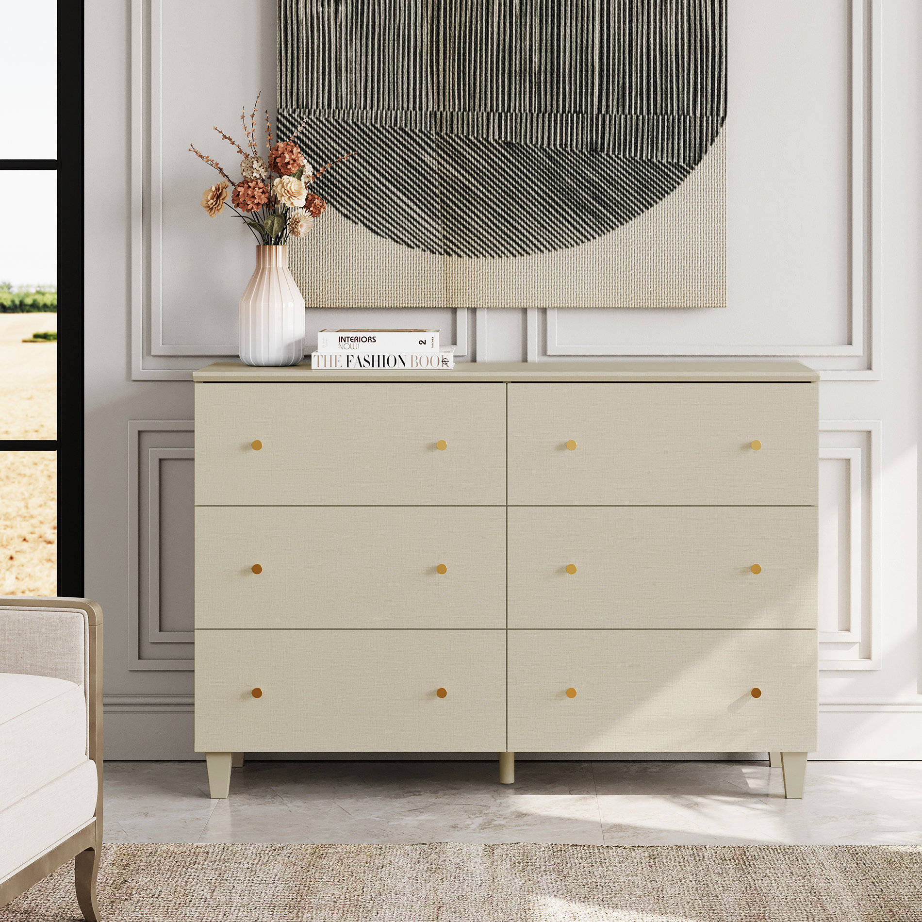 美品【Drawer】ドゥロワー ギャザー ラウンドスリットブラウス ベージュ36 美品【Drawer】ドゥロワー ギャザー ラウンドスリットブラウス